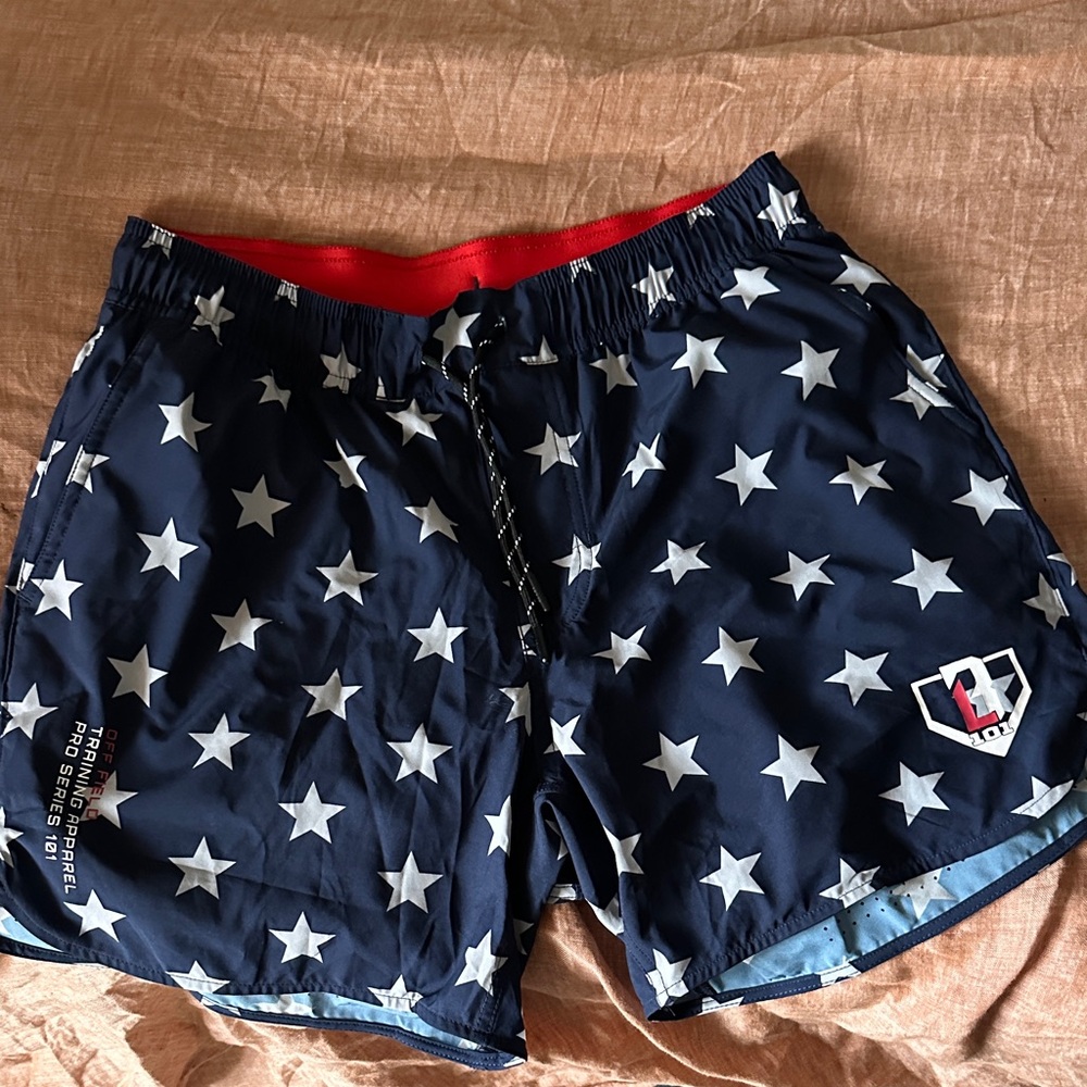 NIB Baseball Lifestyle 101 Star Shorts (Adult Small)